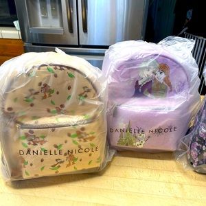 Danielle Nicole Disney mini back packs chip and dale and frozen. Brand new!